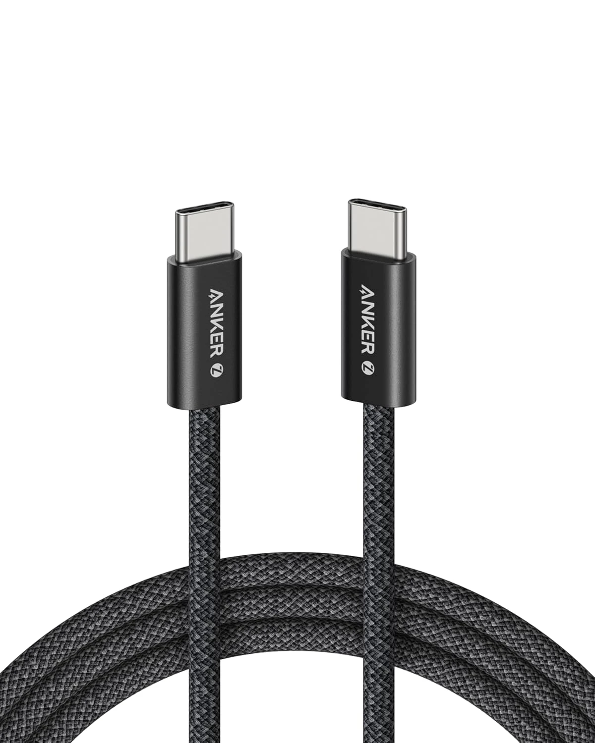 Anker Zolo 240W USB-C to C Fast Charging Cable | 6ft Braided Black