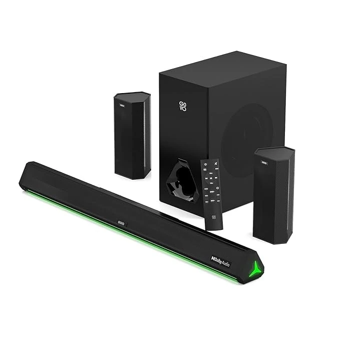 GOVO GOSURROUND 970 525W Soundbar | 5.1 Channel Home Theatre with Dolby Audio & 6.5” Subwoofer | DoorSewa Nepal