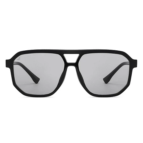 Vincent Chase Grey Geometric Sunglasses – Wide