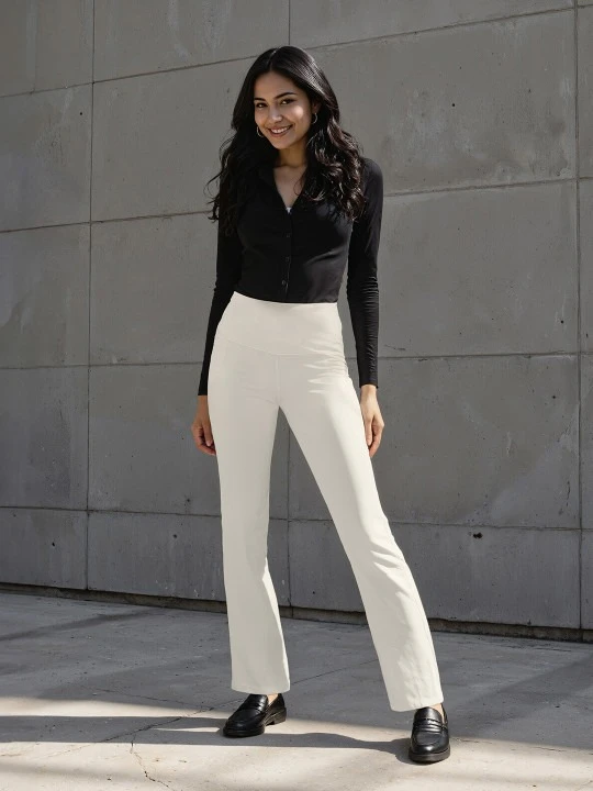 Blissclub Women Ultimate Straight Pants | Lite Regular Trousers for Office & Casual Wear | Comfortable Modern Fit